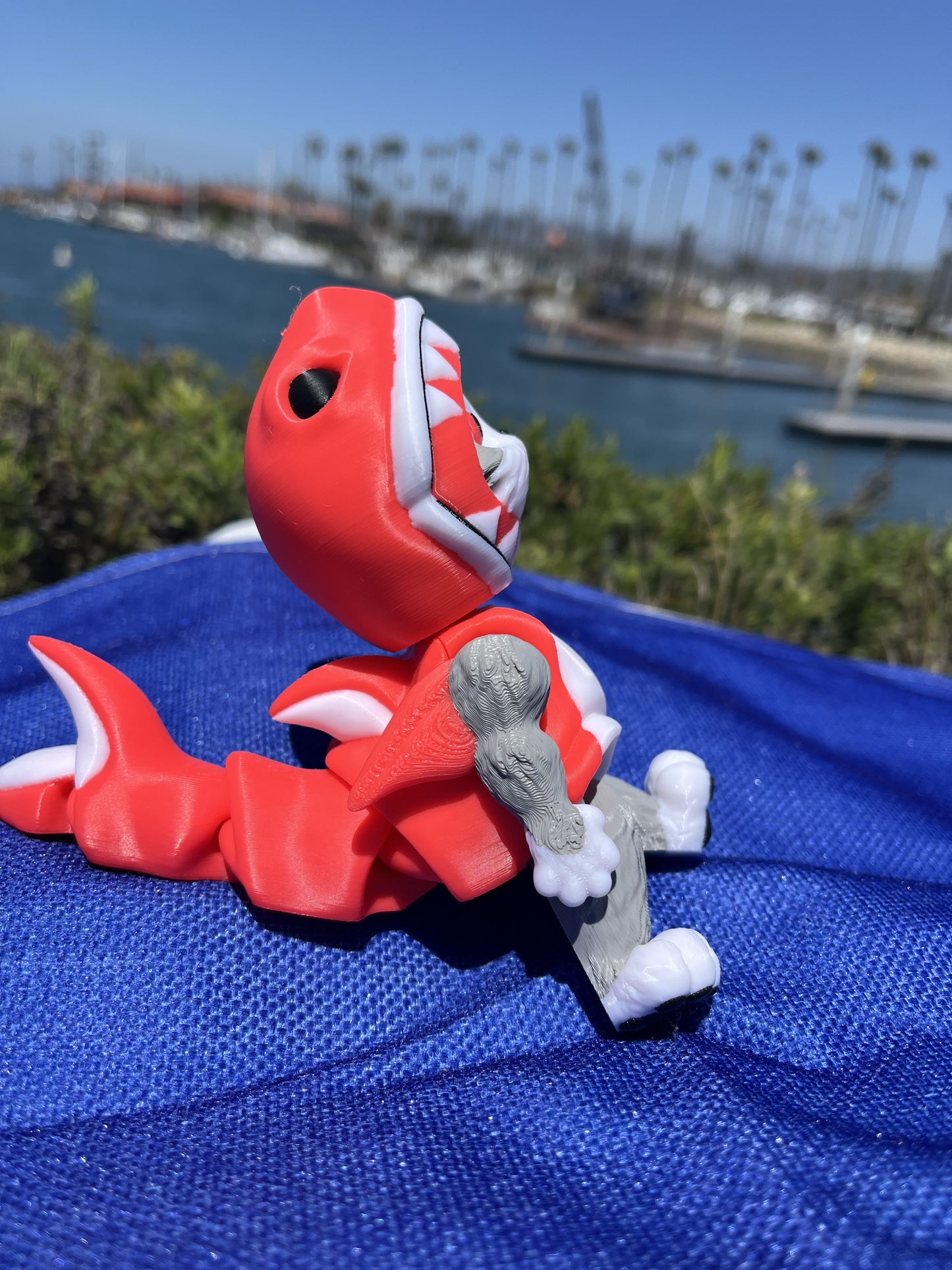 Kitty Shark – 3D Printed Figurine by MysticSaige (Printed by Los 3D Locos) – Available in Red &amp; Blue!