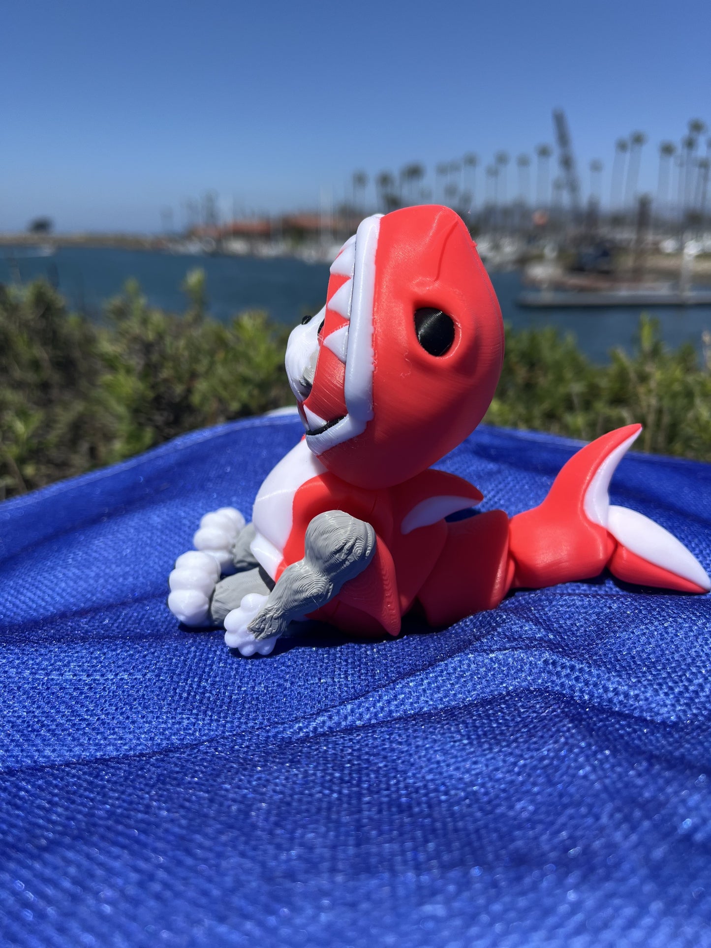 Kitty Shark – 3D Printed Figurine by MysticSaige (Printed by Los 3D Locos) – Available in Red &amp; Blue!