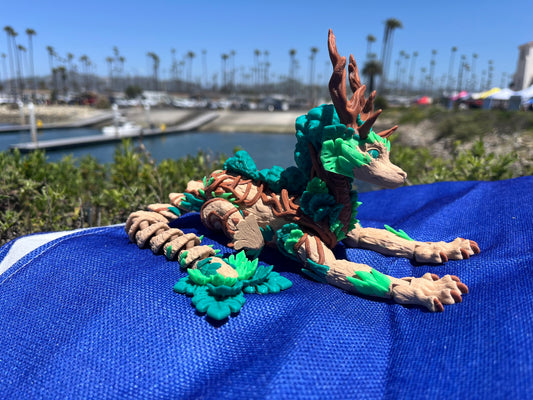 Forest Dragon – 3D Printed Figurine by MysticSaige (Printed by Los 3D Locos)