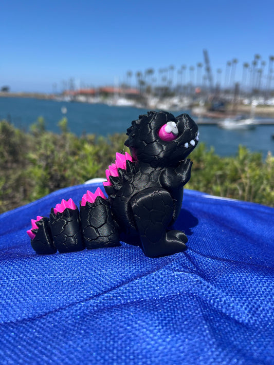 Flexi Kaiju - 3D Printed Desk Monster